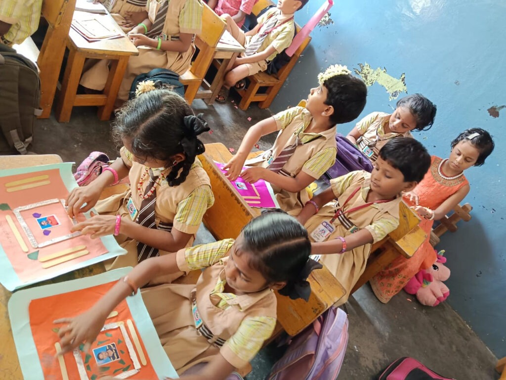 Art and Craft Activity at sri sankara school, pulivalm